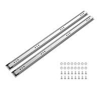 VEVOR Glissières pour Tiroir Charge Lourde 80 cm 120,2 kg, Rail Tiroir Coulissant Latéral à Billes, pour Meuble, Établi, Cuisine, Camping-Car, Extension Totale en 3 Sections, Acier au Carbone, 1 Paire