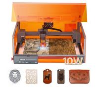 VEVOR Graveur Laser 10 W Machine Gravure et Découpe Laser, avec Boîtier, Zone de Travail 30 x 30 cm, Vitesse de Gravure 7000 mm/min, pour Graver Bois, Cuir, Verre, Papier, Certains Métaux, Classe 1