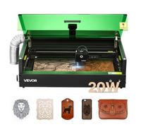 VEVOR Graveur Laser 20 W Machine Gravure et Découpe Laser Zone de Travail 50x32 cm, pour Bois, Cuir, Verre, Papier, Certains Métaux, avec Caméra Intégrée, Vitesse de Gravure 36000 mm/min, Classe 1