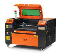 VEVOR Graveur Laser CO2 Machine de Gravure Découpe Laser 50 W Zone de Travail 300x500 mm, Vitesse de Travail 0-500 mm/s, avec Assistance Air, Panneau de Commande Numérique, pour Bois, Acrylique, Tissu
