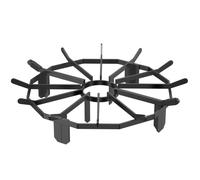 VEVOR Grille à bûches, grille à feu cheminée robuste de 27 pouces avec 6 pieds de support, barres en acier massif avec revêtement en poudre, support pour poêle à bois et foyer de camping en plein air