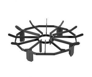VEVOR Grille à bûches, grille à feu cheminée robuste de 27 pouces avec 6 pieds de support, barres en acier massif avec revêtement en poudre, support pour poêle à bois et foyer de camping en plein air
