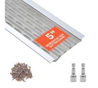 VEVOR Grille de Gouttière 127 mm, Protège-gouttière en Alliage d'Aluminium avec Micro-maille en Inox, 30,48 m au Total, Protection contre Feuilles, Débris et Aiguilles de Pin, Vis Incluses, Lot de 20