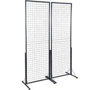 VEVOR Grille d'Exposition sur Pied en Acier Pour Présentation Capacité 27kg 2PCS Noir