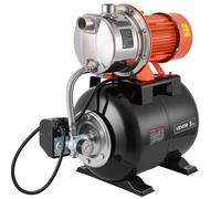 Pompe domestique VEVOR 1176 W, 6000 l/h, pompe à jet avec réservoir sous pression de 19 l, hauteur de refoulement de 57 m, avec système d'alimentation en eau automatique et tête de pompe en acier inox