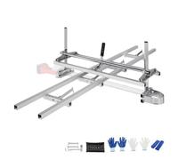 VEVOR Gruminette Moulin à Scie à Chaîne de 355-914 mm Scierie Mobile et Guidage de Scie à Rail pour Tronçonneuse en Aluminium 274 cm Portable Sciage de Planches de Bois pour Menuisiers Charpentiers