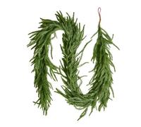 VEVOR Guirlande de Noël, 1,8 m, Guirlande de Pin Norfolk Artificiel, Décoration de Noël Verte, pour Intérieur, Extérieur, sur Table, Manteau de Cheminées, Cheminées, à Suspendre, à Poser, Couronnes