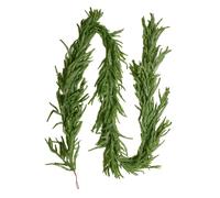 VEVOR Guirlande de Noël, 2,7 m, Guirlande de Pin Norfolk Artificiel, Décoration de Noël Verte, pour Intérieur, Extérieur, sur Table, Manteau de Cheminées, Cheminées, à Suspendre, à Poser, Couronnes