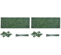 VEVOR Haie Artificielle 150x249 cm Brise Vue Clôture de Lierre Artificiel Intimité Support en Tissu Maillé et Joint Renforcé Déco Fausses Feuilles pour Jardin, Extérieur, Cour, Balcon, Terrasse, Patio