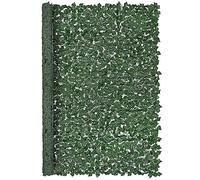VEVOR Haie Artificielle 244x183 cm Brise Vue Clôture de Lierre Artificiel Intimité Support en Tissu Maillé et Joint Renforcé Déco Fausses Feuilles pour Jardin, Extérieur, Cour, Balcon, Terrasse, Patio