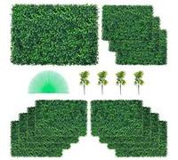 Haie Artificielle Panneaux Muraux De Buis Protection De Fond Décor 12pcs 60x40cm
