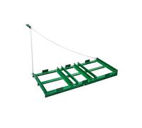 VEVOR Herse Traînée 1220 x 500 mm Râteau Niveleur Remorquable d'Allée avec Barres et Chaîne 1830 mm, Niveleuse d'Allée de Gravier, Outil de Nivellement, pour VTT, UTV, Tracteur de Pelouse de Jardin