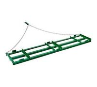 VEVOR Herse Traînée 243,5x50cm En Acier Q235 Largeur Réglable Avec Barres Et Chaîne 183cm