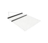 VEVOR Herse Traînée à Chaîne, 1520x1240 mm, Niveleur d'Allée Remorquable Tapis de Traînage Nivellement de Paysage Préparation de Gazon, pour Tracteur, VTT, UTV, Allée de Gravier, Ferme, Champ, Noir