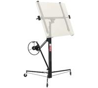 VEVOR HM5001 - Noir - 68 kg - Bras télescopique 1,2-2,9 m - Hauteur max 3,35 m - Roulettes verrouillables - Acier Q235B