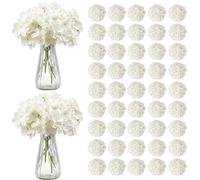 VEVOR Hortensia artificielle – Lot de 105 – 250 mm (tête 152,4 mm) – Blanc