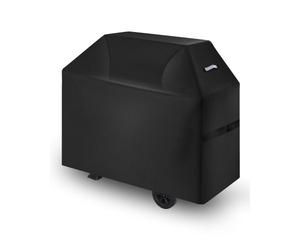 VEVOR Housse de barbecue 1470 mm, bâche de protection barbecue extérieur, imperméable, résistante aux intempéries polyester 600D robuste facile à mettre et enlever, avec sangles auto-agrippantes, noir