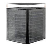 VEVOR Housse de Climatiseur Extérieur, 71,1 x 71,1 x 81,2 cm, Couverture de Protection Climatiseur, Tissu Polyester et Maille PVC, Haut Amovible Étanche, Taille Universelle, Cache pour Clim Extérieur
