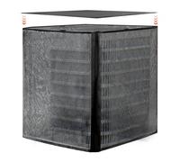 VEVOR Housse de Climatiseur Extérieur, 71,1 x 71,1 x 81,2 cm, Couverture de Protection Climatiseur, Tissu Polyester et Maille PVC, Haut Amovible Étanche, Taille Universelle, Cache pour Clim Extérieur