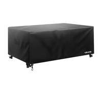 VEVOR Housse de Meubles de Jardin 188x120x71 cm, Bâche de Protection pour Mobiliers d’Extérieur en 420D Imperméable et Résistante, pour Table et Chaises de Patio Rectangulaires, Toutes Saisons, Noir