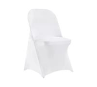 VEVOR Housses Chaise Spandex Extensible Déco de Mariage Fête Banquet 12PCS Blanc 30pcs