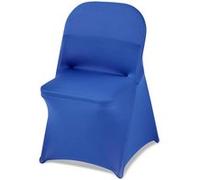 VEVOR Housses de chaise extensibles – Lot de 50 – Polyester & élasthanne, devant plat – Bleues