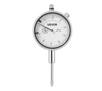 VEVOR Indicateur de Test à Cadran Gradué en pouces, Précision 0,03 mm, Plage de Mesure de 0 à 25,4 mm, Comparateur à Grand Cadran Professionnel pour Mesure du Diamètre Intérieur, Détection Faux-rond