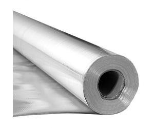 VEVOR Isolant thermique double réfléchissant, 38,1 x 1,22 m, rouleau d'isolation barrière radiante en tissu tissé non perforé, 0,15 mm, feuille d'aluminium double face, pour porte de garage, fenêtre