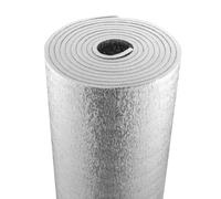 VEVOR Isolant thermique double réfléchissant, 7,62 x 1,22 m, rouleau d'isolation barrière radiante, noyau en mousse EPE, 15,1 mm, feuille d'aluminium double face, pour fenêtre, toit de camping-car