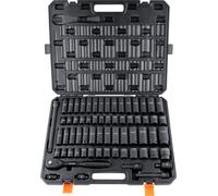 VEVOR Jeu de clés à douilles 1/2 pouce acier allié CR-V 65 pces Jeu de clés à douilles 10-24 mm de profondeur hocs, HRC 42-48 Coffret d'outils clés à douilles, métrique Extracteur de vis