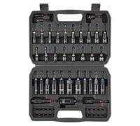 VEVOR Jeu de Douilles, 55 PCS, Tailles SAE et Métriques, Coffret de Douilles Magnétiques pour Visseuse, pour Auto, Maison et Bricolage, avec Embouts de Vissage, Rallonges et Mallette de Transport