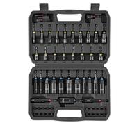 VEVOR Jeu de Douilles, 55 PCS, Tailles SAE et Métriques, Coffret de Douilles Magnétiques pour Visseuse, pour Auto, Maison et Bricolage, avec Embouts de Vissage, Rallonges et Mallette de Transport