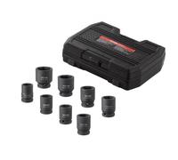 VEVOR Jeu de Douilles à Chocs pour Écrous d’Essieu 8PCs, Coffret de Douilles pour Écrous à Entraînement de 3/4 po 19 mm, Métriques, 6 Pans, Outil de Montage et Démontage pour Réparation Automobile