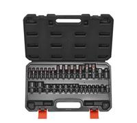 VEVOR Jeu de Douilles Torx et Torx Externes 31PCs, T8-T70 et E4-E24, Entraînements 1/4, 3/8 et 1/2 po (6,35 mm, 9,5 mm, 12,7 mm), en Acier Allié S2 et Acier Cr-V, avec Coffret, Mécanicien Réparation