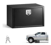 VEVOR Boîte à Outils pour Camion 762x457x457 mm, Coffre à Outils sous Châssis ou sous Plateau, Rangement pour Benne Camionnette Fourgonnette Remorque SUV, en Acier Robuste avec Serrure et Clés, Noir