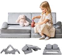 VEVOR Kindersoda 10 pièces Fauteuil pour enfant Canapé modulaire Canapé modulable Canapé pour enfant à monter soi-même