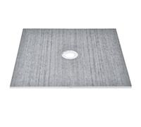 VEVOR Kit bordure de douche, 1828 x 1828 mm kit cuvette de douche avec drain central installation de douche EPS légers 2 chiffons imperméables, bâtons de pente de cuvette de douche pour salle de bain
