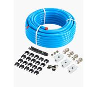 VEVOR Kit de conduite pour compresseur d'air 30,48 m x 19,05 mm PEHD/Aluminium étanche Bleu