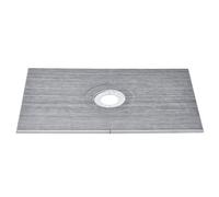 VEVOR Kit de bordure de douche, 1524 x 965 mm kit de cuvette de douche drain central, installation de douche EPS légers 2 chiffons imperméables, bâtons de pente de cuvette de douche pour salle de bain