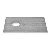 VEVOR Kit de bordure de douche, 1524 x 965 mm kit de cuvette de douche drain décalé, installation de douche EPS légers 2 chiffons imperméables, bâtons de pente de cuvette de douche pour salle de bain