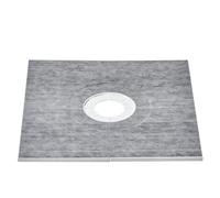 VEVOR Kit de bordure de douche 91,4 x 91,4 cm avec drain central 16,3 cm, kits d'installation de douche EPS légers avec 2 chiffons imperméables, bâtons de pente pour bac de douche pour salle de bain