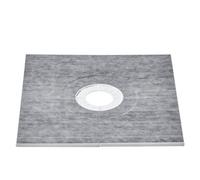 VEVOR Kit de bordure de douche 91,4 x 91,4 cm avec drain central 16,3 cm, kits d'installation de douche EPS légers avec 2 chiffons imperméables, bâtons de pente pour bac de douche pour salle de bain