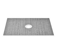 VEVOR Kit de bordure de douche, kit de cuvette de douche 48"x 72" avec drain central de 6,3", kits d'installation de douche EPS légers avec 2 chiffons imperméables, bâtons de pente de cuvette de douch