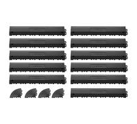 VEVOR Kit de Bordures de Finition pour Dalle de Sol, 11 PCS, Rampe de Transition pour Sol de Garage, pour Zones Humides Restaurant, Modulaire et Emboîtable en PP, Compatible avec Tapis Drainage VEVOR