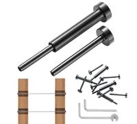 VEVOR Kit de garde-corps de câble invisibles, lot de 30, récepteur invisible 1/8" acier inoxydable T316 extrémité de goujon de sertissage tendeur 1/8" pour poteau bois/métal garde-corps de câble, noir