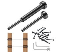 VEVOR Kit de garde-corps de câble invisibles, lot de 30, récepteur invisible 1/8" acier inoxydable T316 extrémité de goujon de sertissage tendeur 1/8" pour poteau bois/métal garde-corps de câble, noir