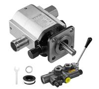 VEVOR Kit de pompe hydraulique pour fendeuse de bûches, 16 GPM, pompe à engrenages hydraulique en aluminium à 2 étages 4000 PSI, avec valve entrée 1'', sortie NPT 1/2'' 3600 tr/min, pour petit moteur