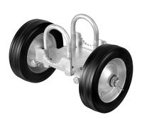 VEVOR Kit de portail coulissant de 146 mm, kit de quincaillerie pour portail roulant, roulettes universelles réglable, rouleau de guidage robuste pour portail coulissant, porte roulante, 272 kg, noir