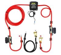 VEVOR Kit de Relais Sensible à la Tension 12 V 140 A Kit d'Isolateur de Batterie Double