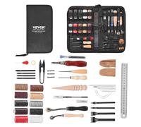 VEVOR Kit de travail du cuir outils d'artisanat du cuir 38 pièces pour débutants